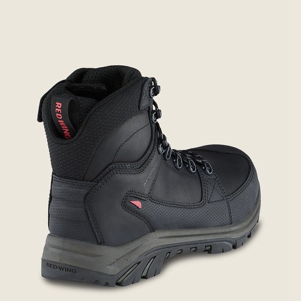 Red Wing Safety Bot Erkek - Trades - 6-Inch Side-Zip Waterproof Toe - Siyah - 16NFDBLKH